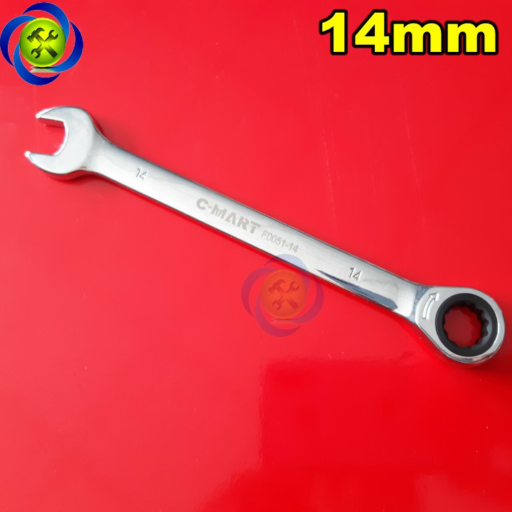 Cờ lê vòng miệng tự động c-mart f0051-14 14mm