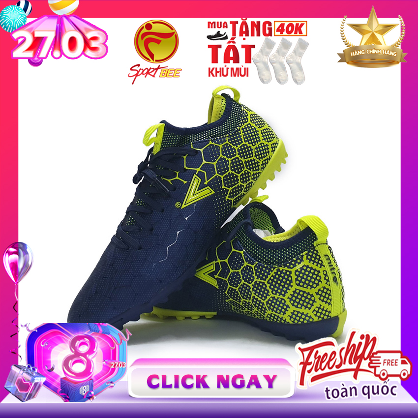 [SẢN PHẨM HOT 2020] Giày đá bóng nam MITRE 181045 Màu Tím than Sân cỏ nhân tạo, đinh nhỏ, da mềm êm chân, bo cổ chân mitre động lực bee sport, bee-sport, sport-bee, sport bee