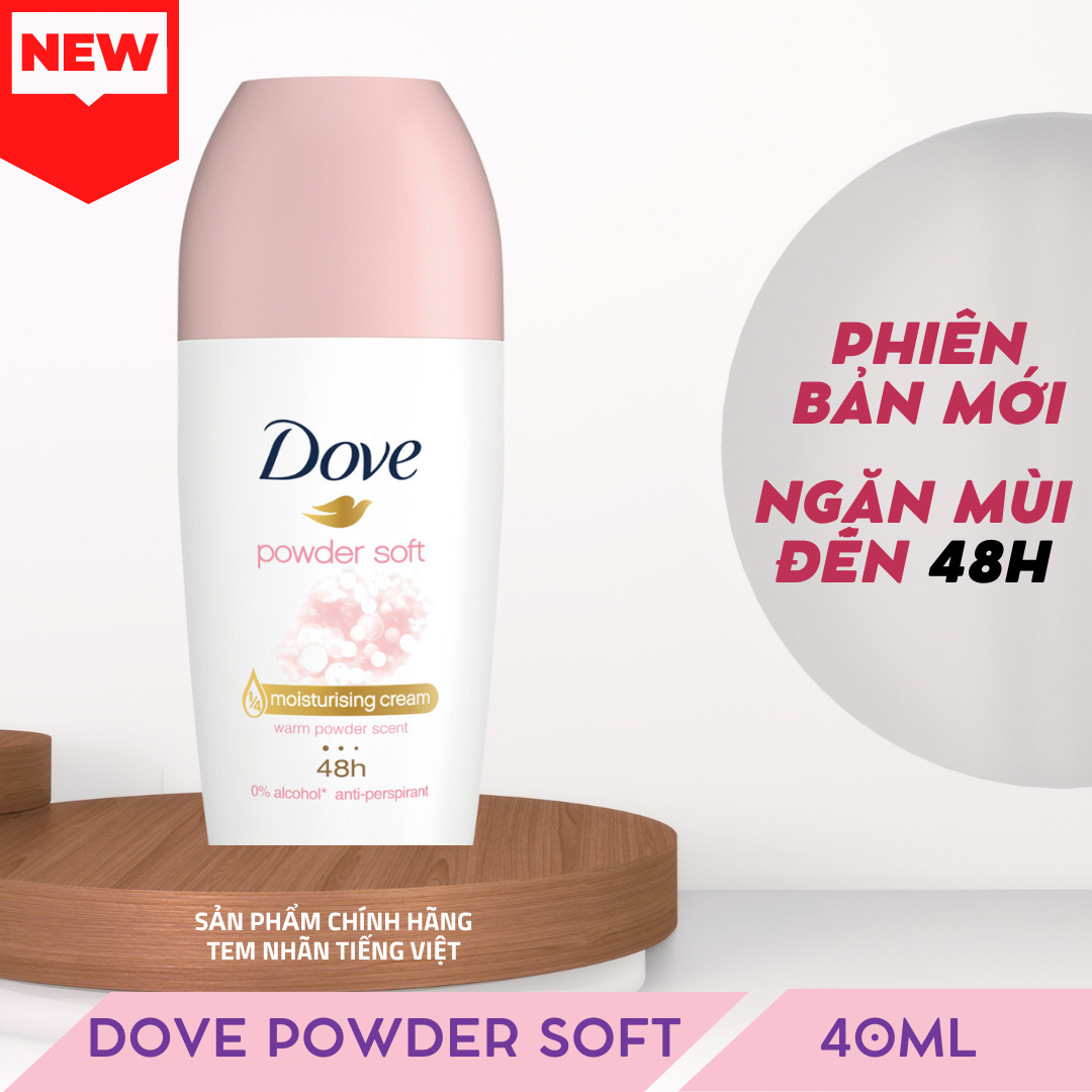 [NEW] Lăn Khử Mùi Dove Power Soft Hương Phấn 40ml