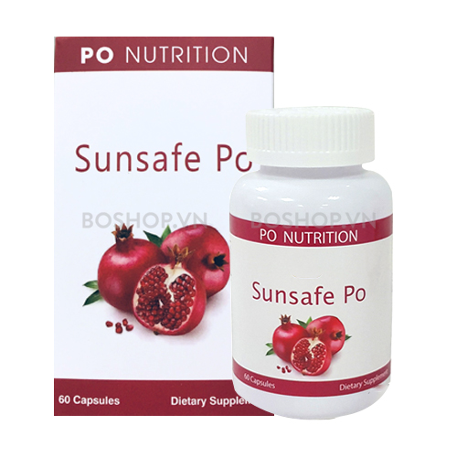 Viên uống chống nắng làm đẹp da po nutrition sunsafe po 60 viên-minh quân