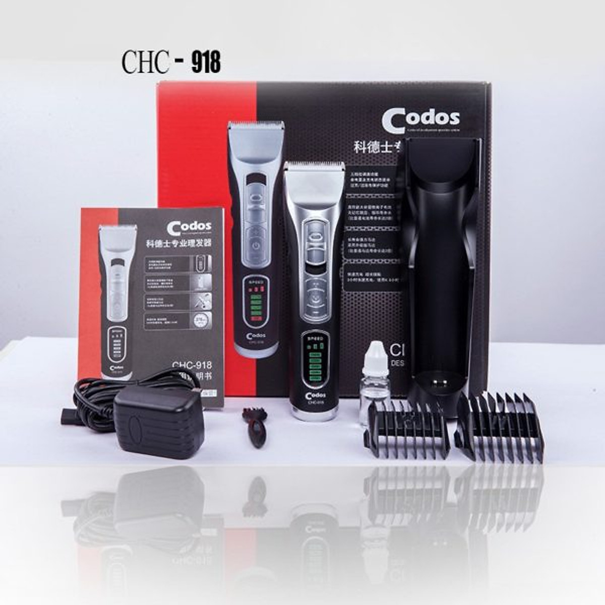 Tông đơ cắt tóc Codos CHC-918 Chuyên Dụng Cho Salon Tóc