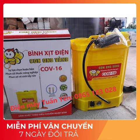 Bình phun xịt điện cov 16 .