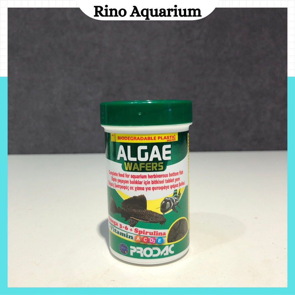 Thức ăn prodac - algae wafers | thức ăn tổng hợp cho cá tầng đáy hồ cá thủy sinh