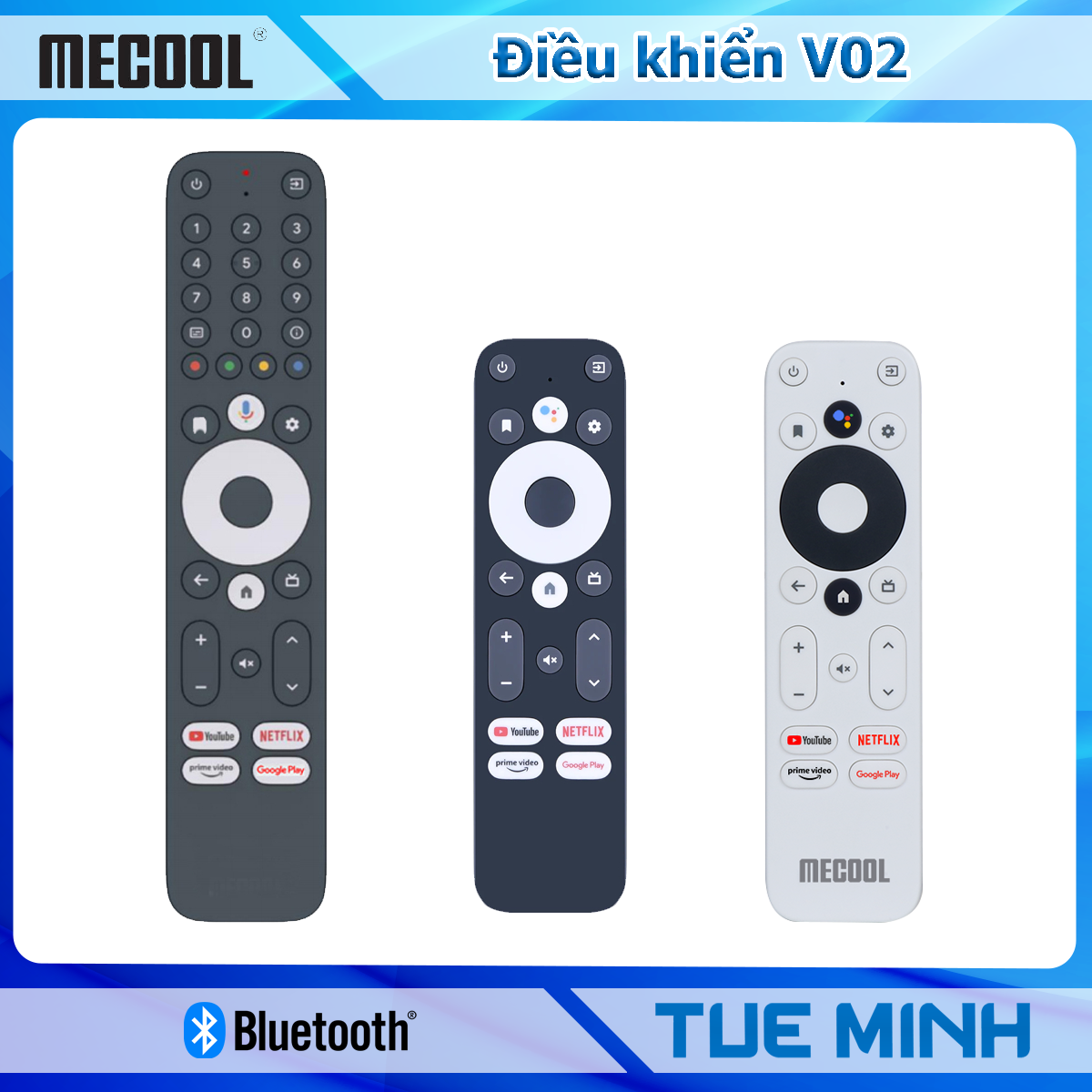 Điều khiển Bluetooth dùng cho Android TV Box Mecool KM2 và Onn