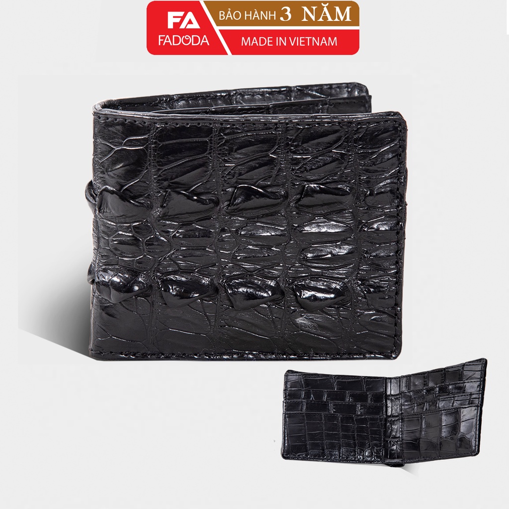 Ví nam hai mặt da cá sấu fadoda fcw04d
