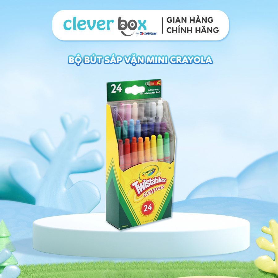 Bộ bút sáp vặn mini 24màu crayola 529724