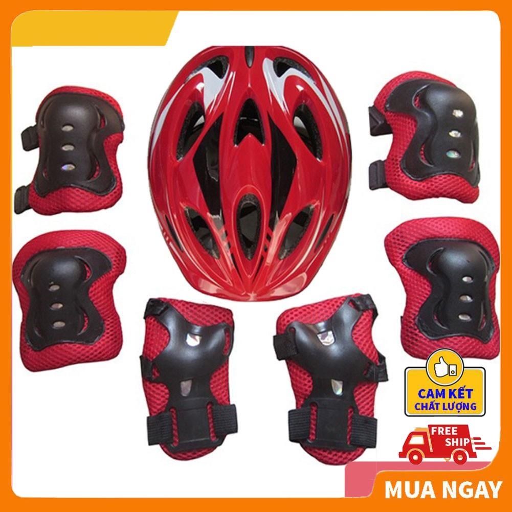 đồ bảo hộ trượt patin☼❈❉  Bộ Bảo Vệ Tay Chân Đầu Gối Mũ Bảo Hiểm Khi Đi Xe Đạp Ván Trượt Trượt Patin Dành Cho Bé Từ 2 - 19 Tuổi Hàng Chính Hãng
