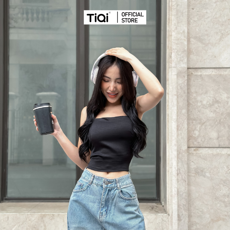 Áo croptop hở lưng buộc dây TiQi Jeans A206