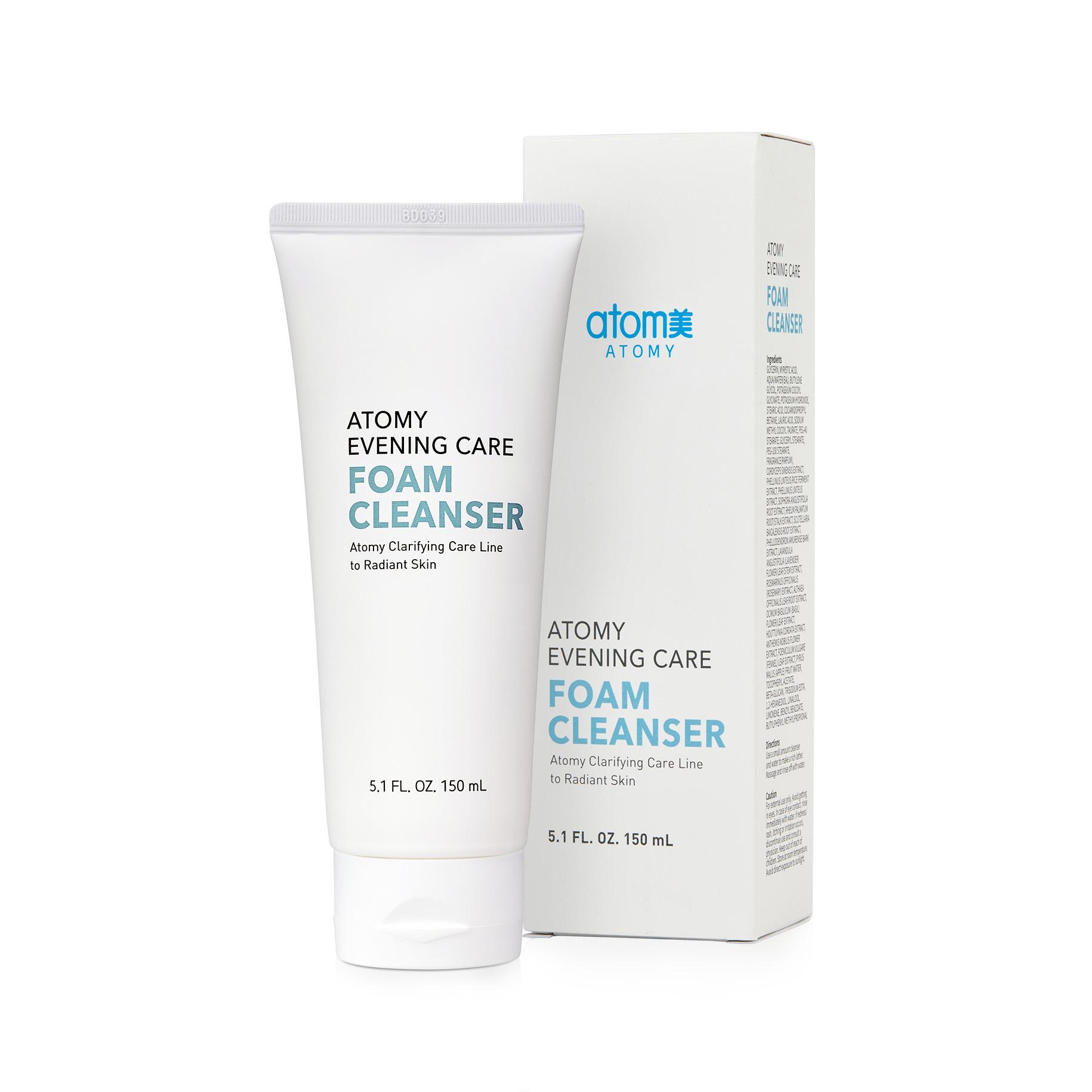 Sữa rửa mặt giúp làm sáng da, loại bỏ bã nhờn và bụi bẩn - Atomy Evening Care Foam Cleanser