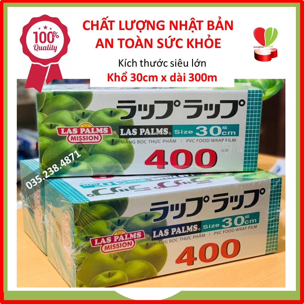 Màng bọc thực phẩm 400 co giãn xuất xứ nhật bản, cuộn bọc thực phẩm bám dính rất tốt