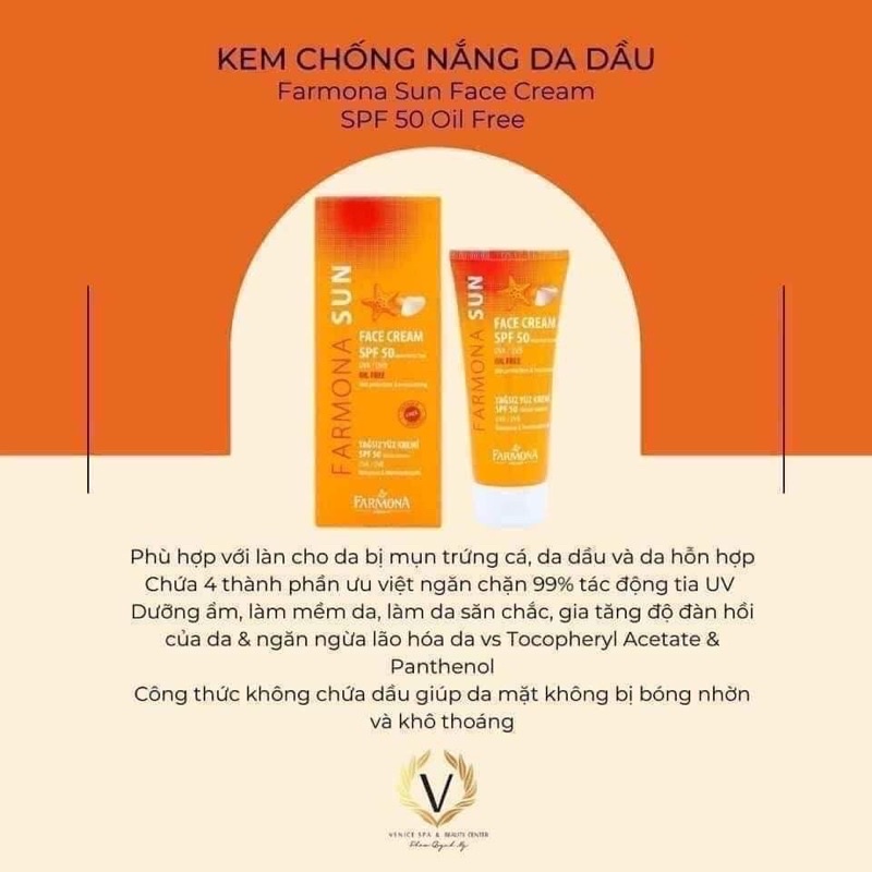 Kem chống nắng farmona sunface cream