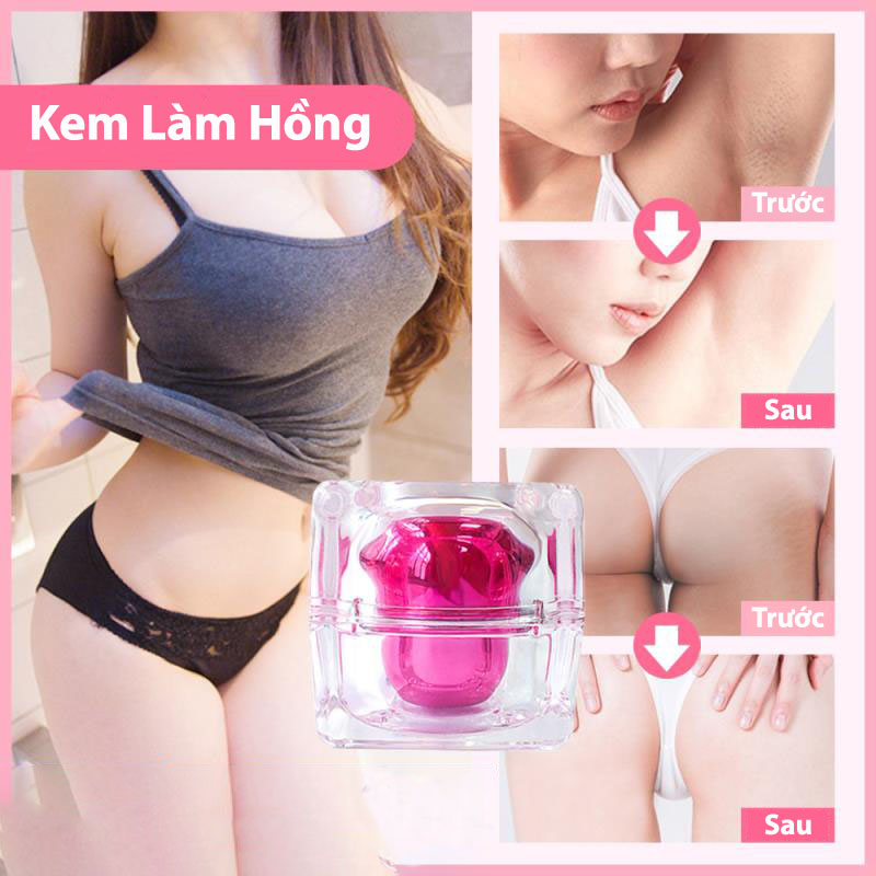 Kem Làm Hồng Môi Nhũ Hoa Vùng Kín Làm Sáng Da Giảm Thâm Da Whitening Cream
