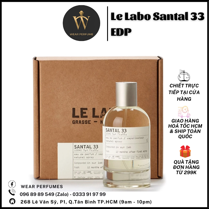 Le labo santal 33 - phong cách sang trọng, gợi cảm, tinh tế