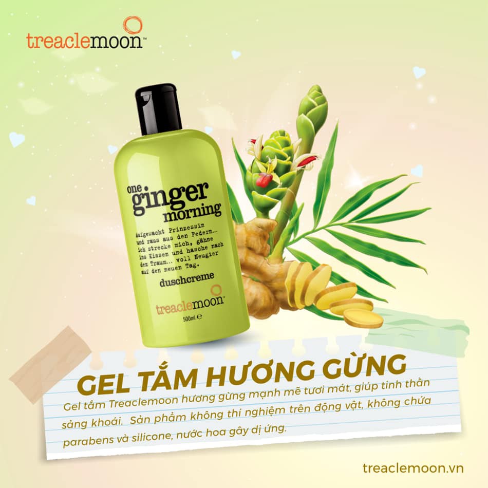 Gel tắm Treaclemoon hương gừng 500ML