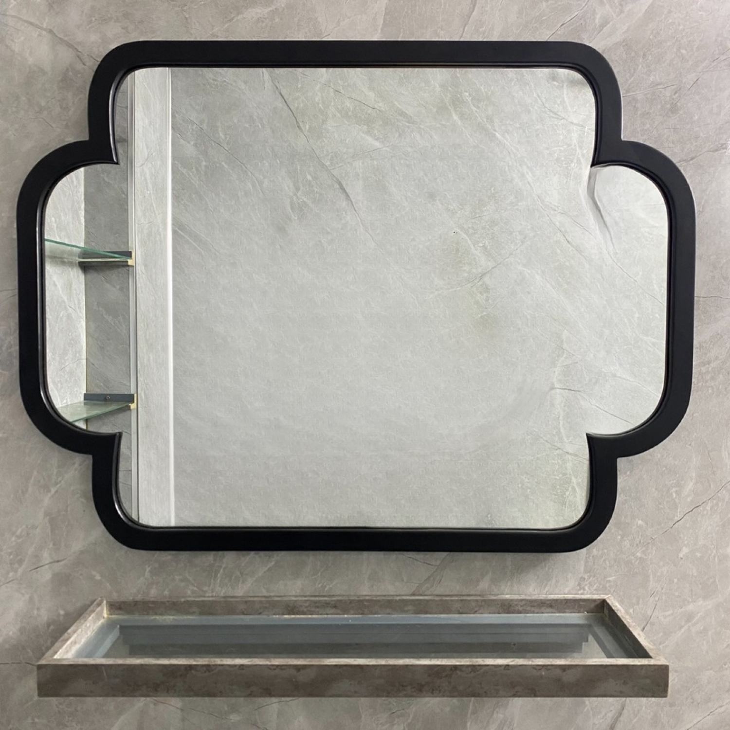 60x80cm Gương soi khung gỗ cổ điển AAArealhome KCD Gương trang điểm khung gỗ Gương nhà tắm khung gỗ