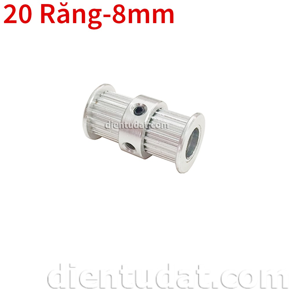 Bánh răng đôi motor pulley gt2 - 20 răng 8mm