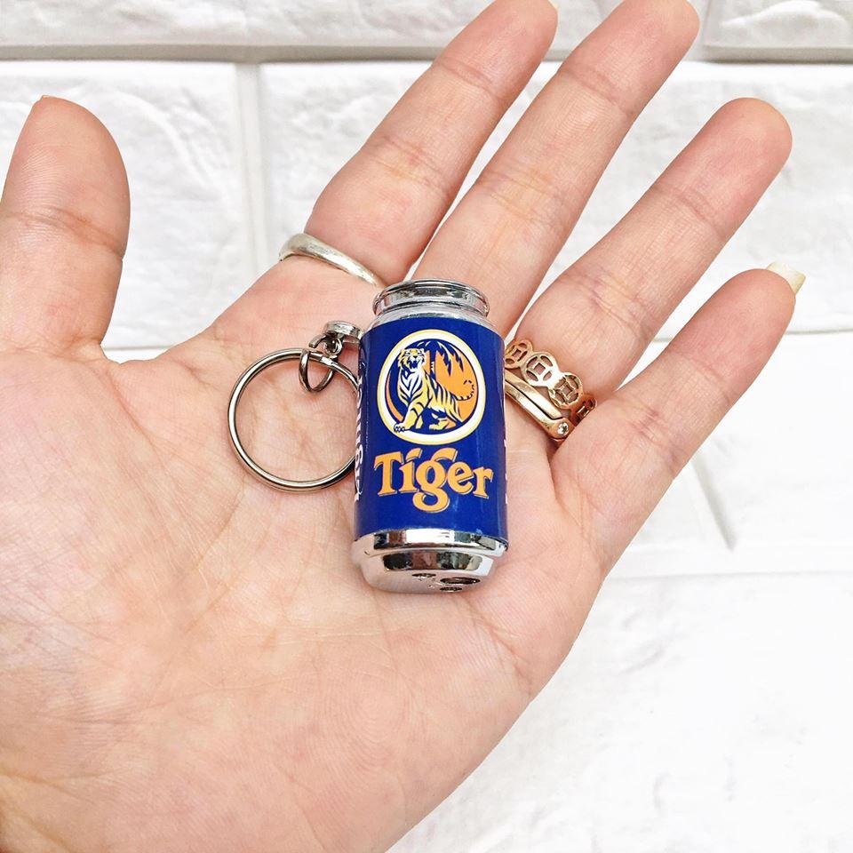 Bật lửa móc khóa hình lon tiger