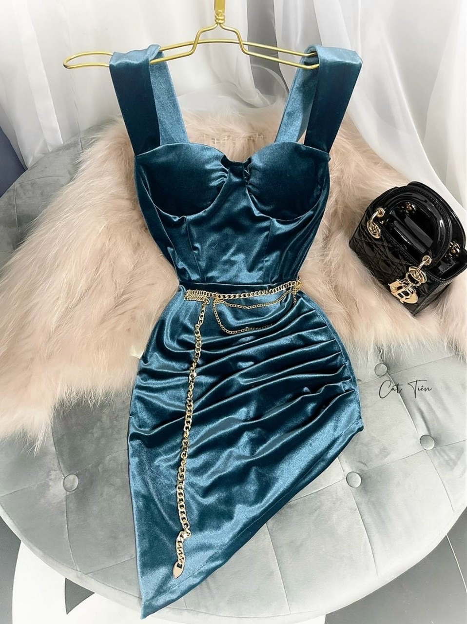 Đầm body 2 dây-qh