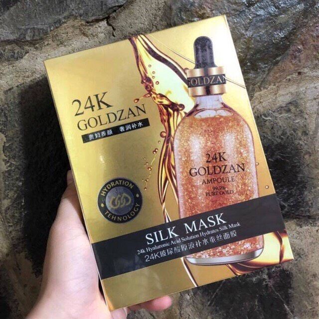 Hộp 10 miếng nạ vàng 24k goldzan