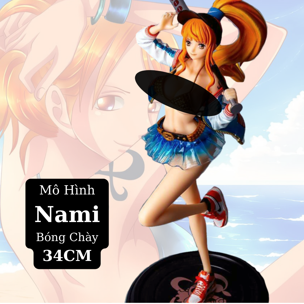 Mô Hình Nami Bóng Chày 34Cm Mô hình One Piece Figure Mô Hình Anmie One Piece Luffy Vua Hải Tặc