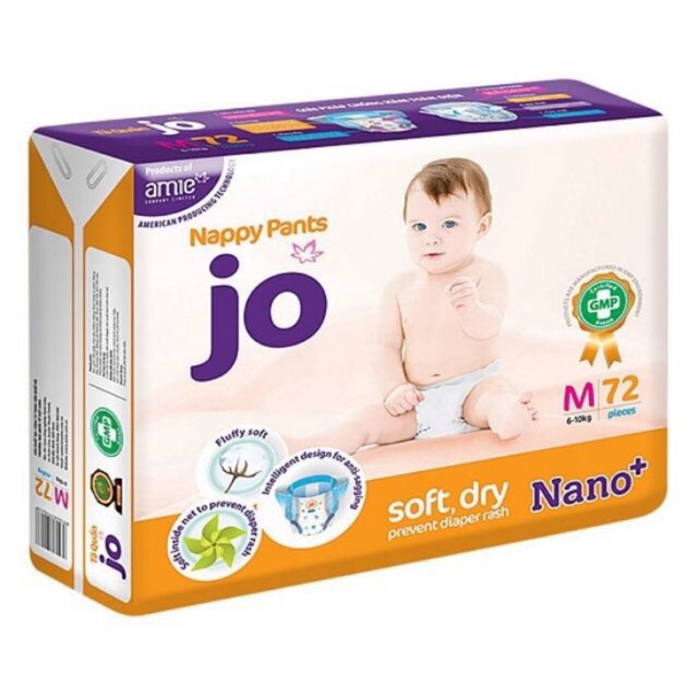 Tã quần jo size m72 miếng