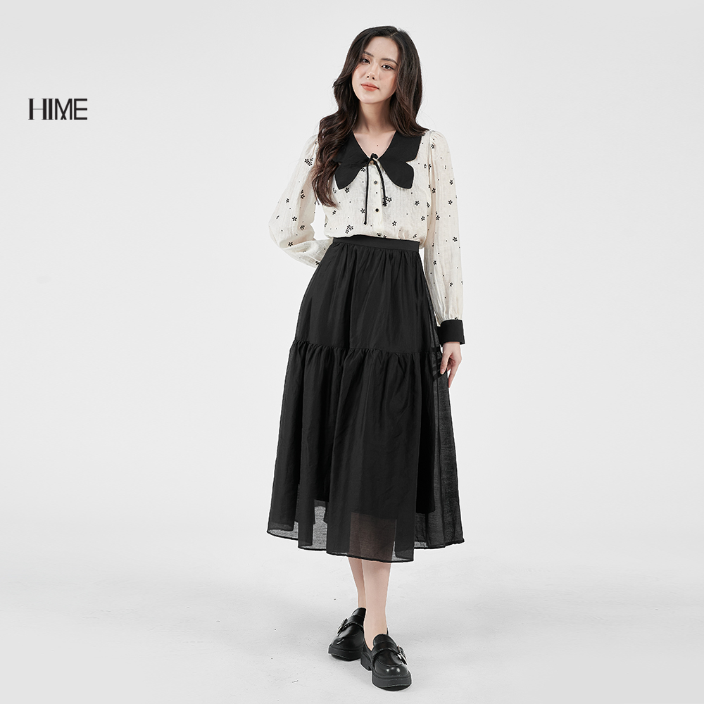 Áo sơ mi tay bồng hime h096