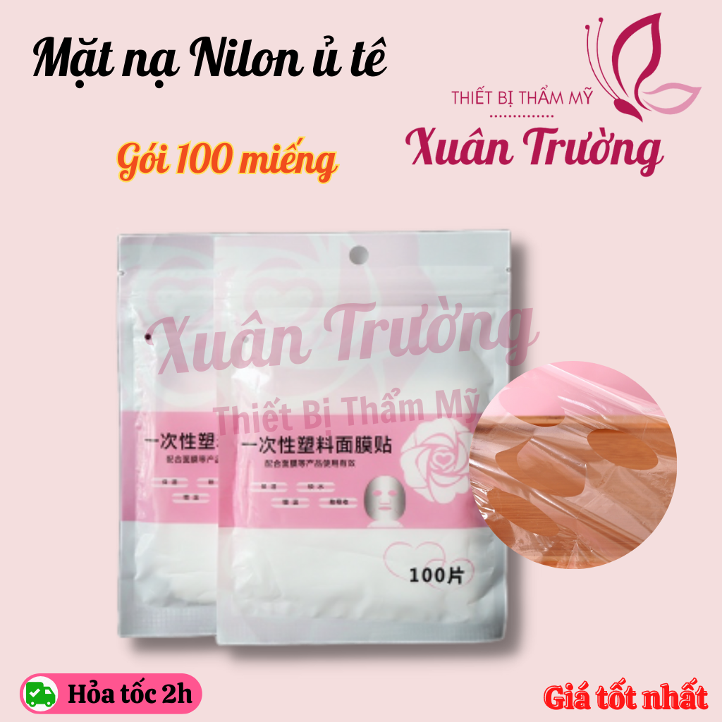 Mặt nạ nilon ủ tê gói 100 miếng | Màng nilon ủ tê | Mặt nạ ủ tê ủ trắng