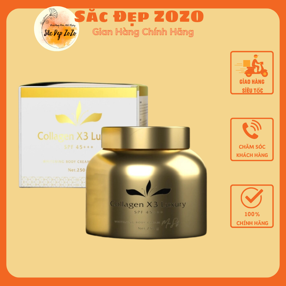 [HCM]Kem body trắng da collagen x3 Luxury Đông Anh
