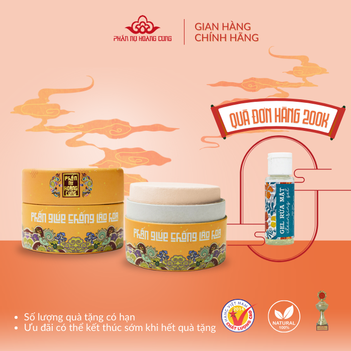 Phấn Dưỡng Da màu trắng Phấn Nụ Hoàng Cung  (nén tròn)