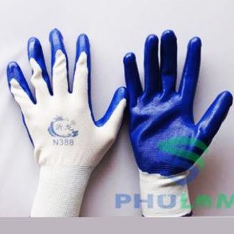 SỈ 10 ĐÔI GĂNG TAY SƠN XANH 388 HÀNG SỊN