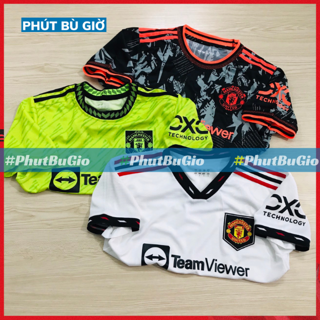 [CAO CẤP] Áo Bóng Đá Thể Thao Đá Banh CLB MU/ ManUtd Mẫu Mới Mùa 2022 Chất Polyester Chuẩn Thi Đấu - Phút Bù Giờ Sport