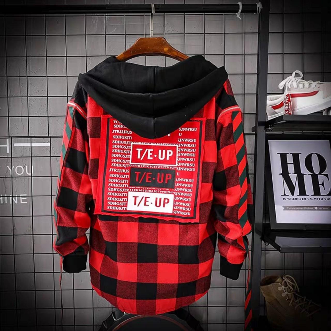 [HCM]ÁO KHOÁC CARO NAM CÁ TÍNH CÓ NÓN  2019 sakura