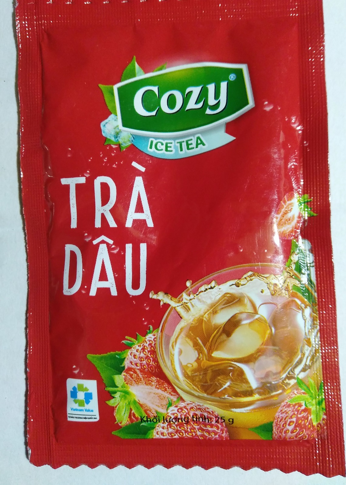 [Free Gift Not for Sale] - 1 Pack of 25g - Cozy Strawberry Instant Tea
