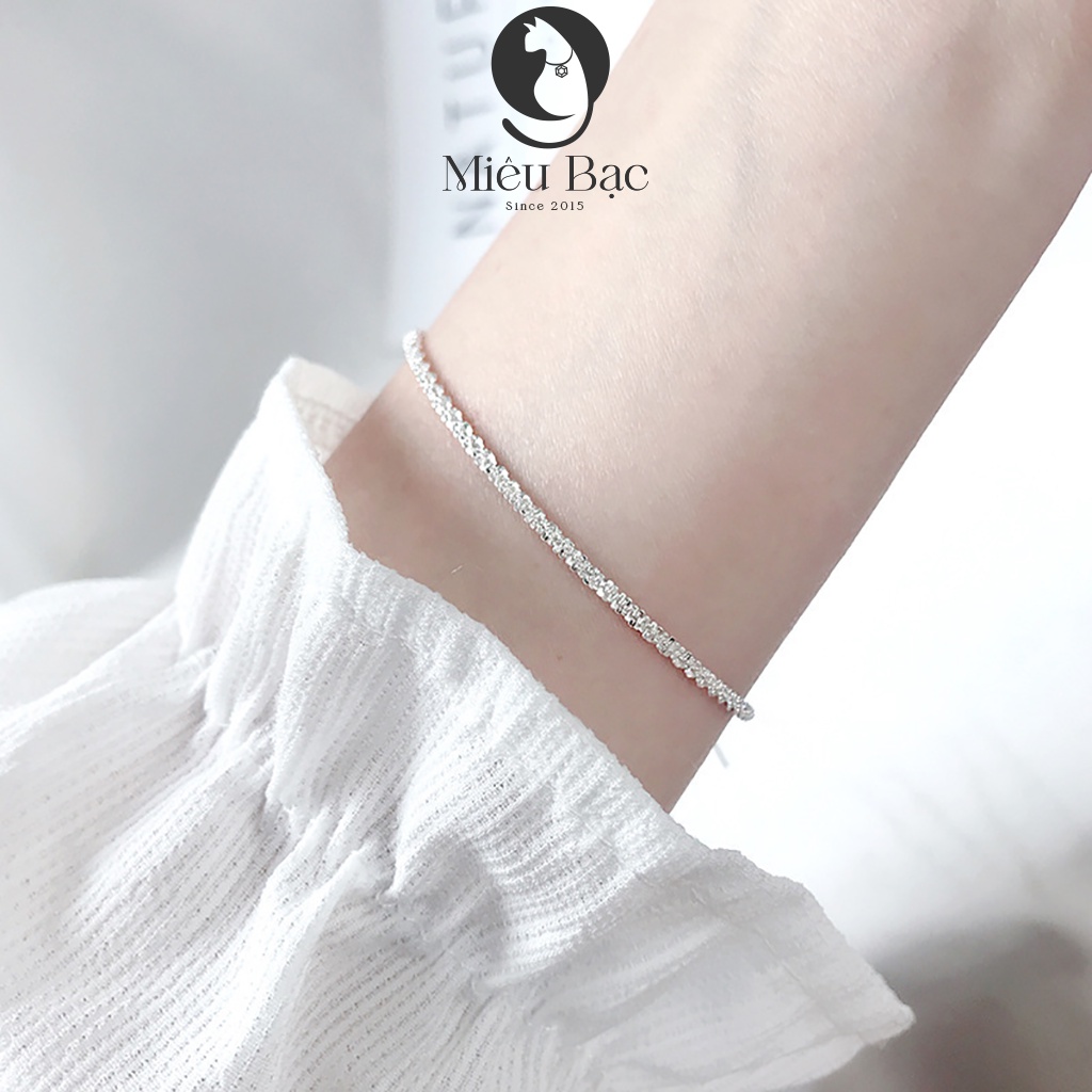 Lắc tay bạc nữ Miêu Bạc Twinkle new chất liệu bạc 925 trang sức lắc tay - L400174