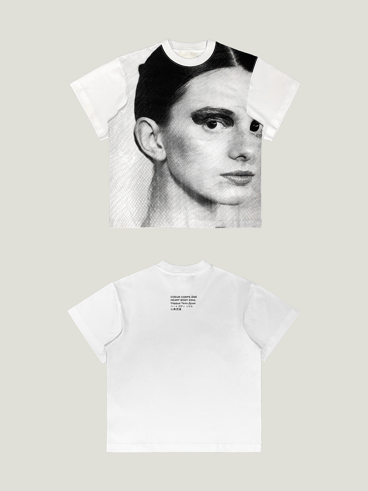 Áo thun hình hbs angel soul t-shirt - white