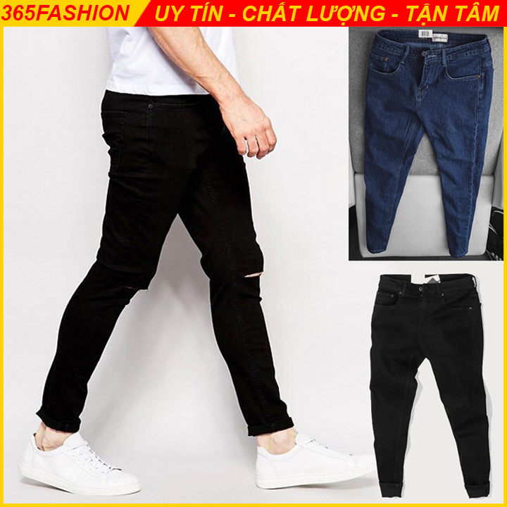 Quần jean nam hàn quốc, quần bò nam, vải co dãn thoải mái, dáng slimfit trẻ trung - 365fashion