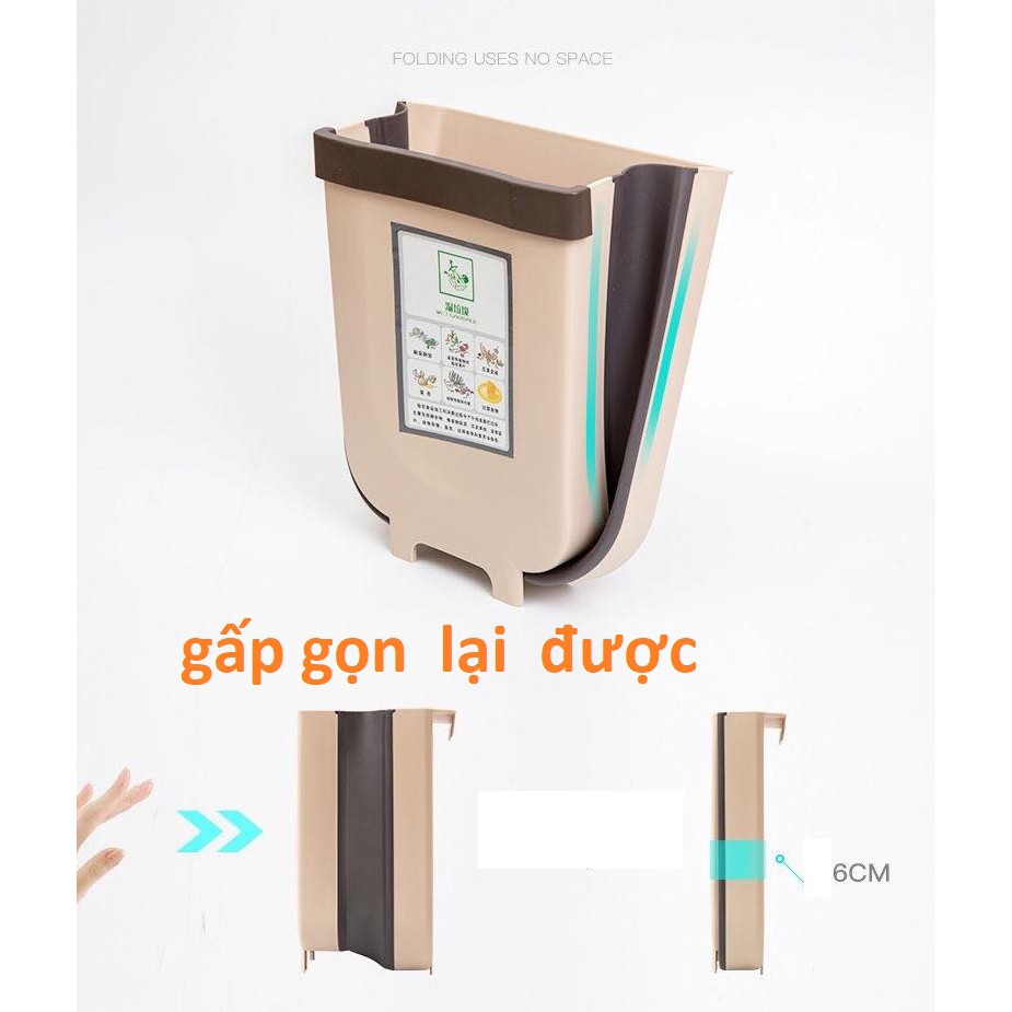 Thùng Rác Gấp Gọn Thông Minh , Thùng Rác Văn Phòng Gấp Gọn Tiện Lợi Hàng loại 1 Cao Cấp