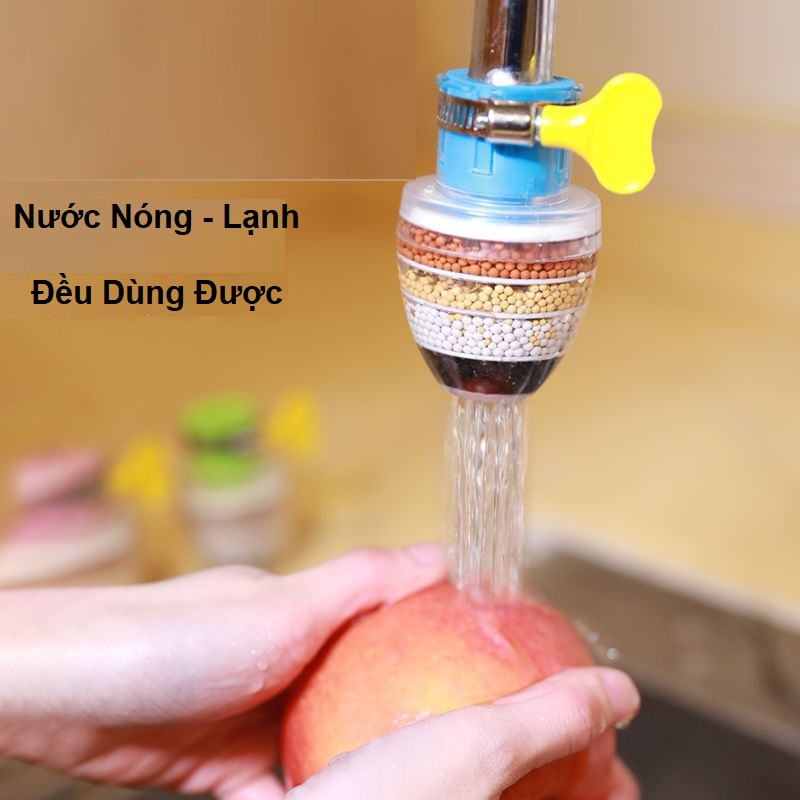 Đầu Lọc Nước Trực Tiếp Tại Vòi 6 Tầng Lọc Thế Hệ Mới - Lọc Nước Mini 6 Tầng Có Co Tăng Giảm Gắn Được Mọi Loại Vòi
