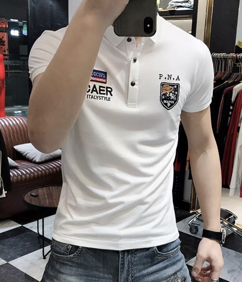  áo thun nam cổ trụ tay ngắn đẹp áo thun nam in chữ thêu logo áo phông nam mẫu mới hot 2021 kaystore 28 06 