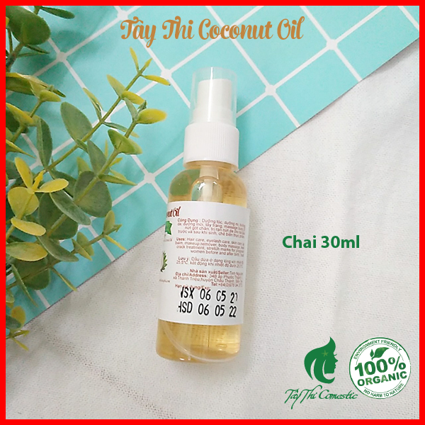 Dầu dừa nấu thủ công tây thi chai 30ml