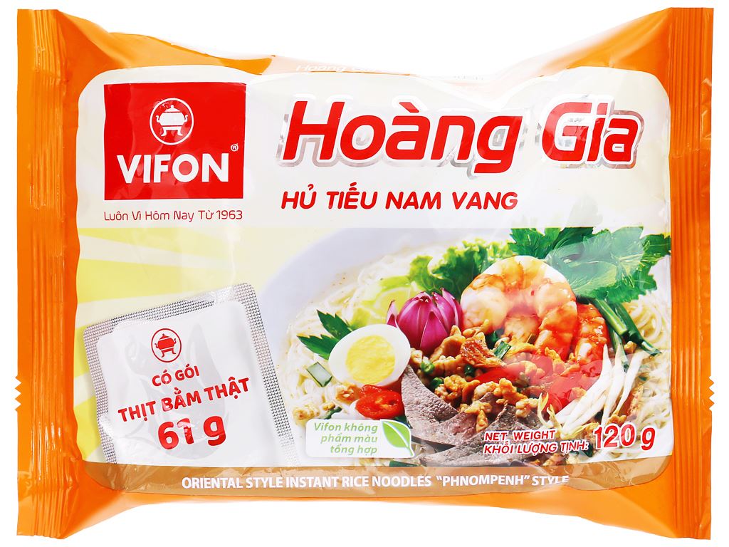 Thùng 18 gói hủ tiếu nam vang vifon hoàng gia 120g