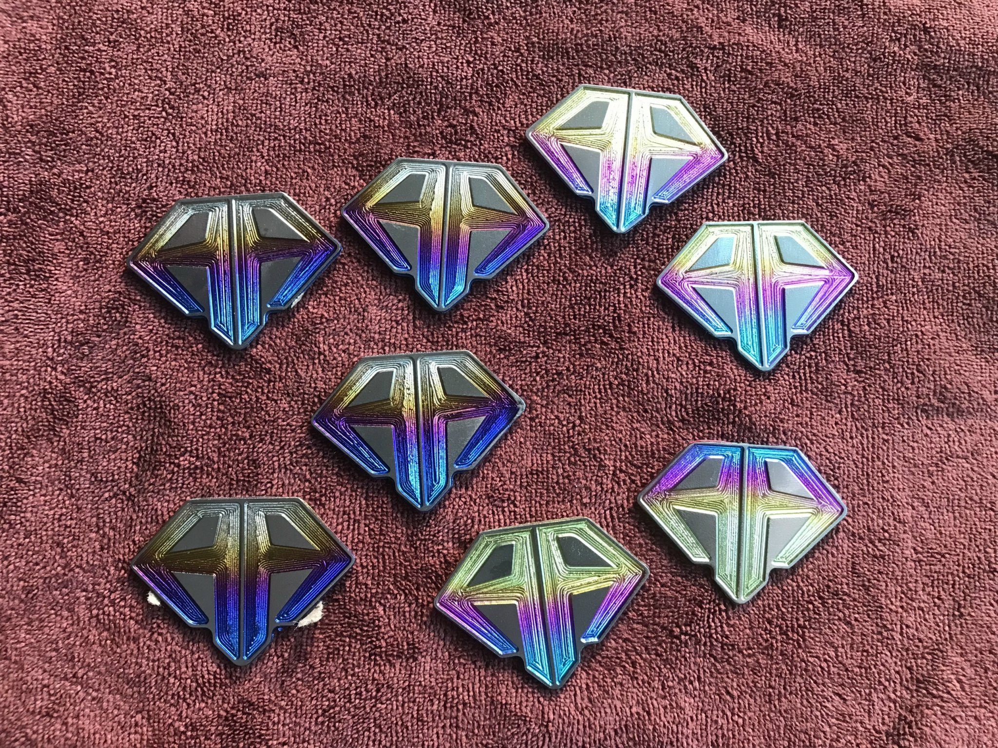 1 Tem Logo Titan AB Kim Cương Dán Mặt Nạ Cánh Bửng cho Honda AirBlade