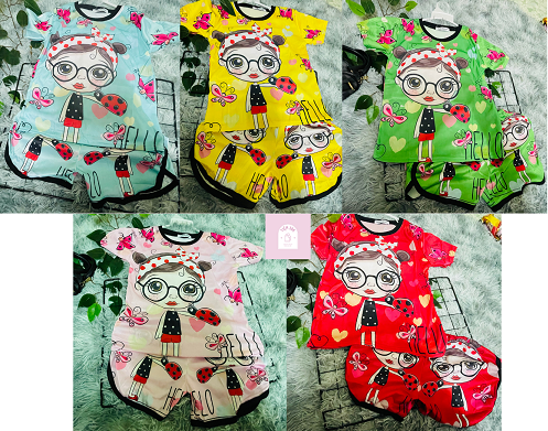 Đồ bộ bé gái hình baby girl