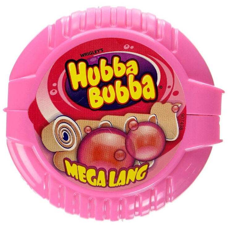 kẹo huba buba - Kẹo gum cuộn siêu dài (180cm - 56gr) - Mega Lang Bubblegum