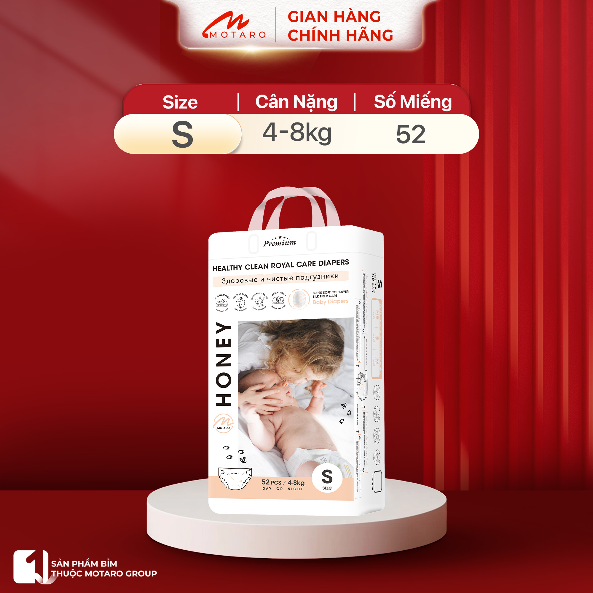 Combo of 3 Packs of Honey Premium Diapers/Diapers with Genuine Soft, Breathable Pants for Baby - 6