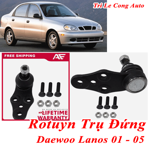 Daewoo Lanos 01-05 rotuyn trụ đứng dưới phía trước động cơ 1.5 đời 2004 2005 2002 số sàn bên trái tài phụ 2001 treo gầm