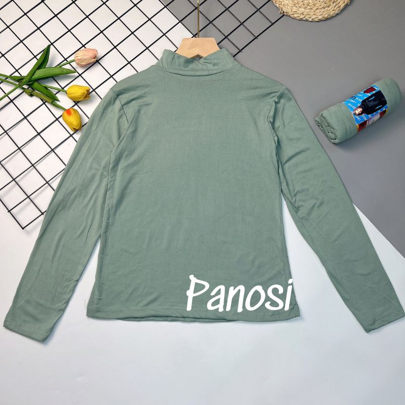 Áo giữ nhiệt nữ cổ cao 3cm áo thu đông nữ siêu co giãn, mặc thoải mái Panosi - A510