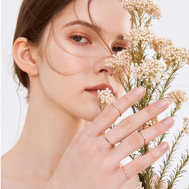 Nhẫn vàng 14ky phong cách hàn quốc - moon jewelry