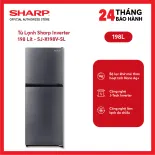 [FreeSHIP COD + Lắp Hà Nội] Tủ Lạnh Sharp Inverter 198 Lít SJ-X198V-SL
