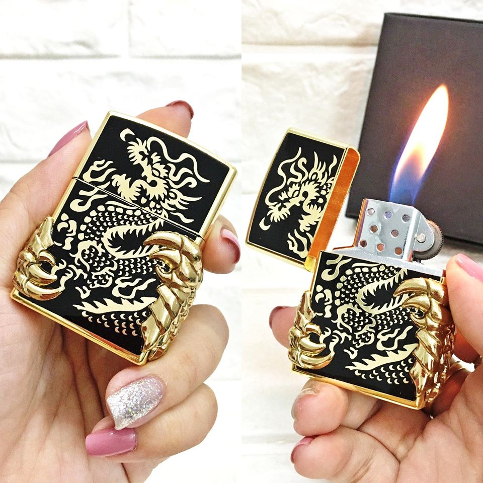 (GIÁ RẺ GIÁ RẺ) BẬT LỬA GAS ĐÁ HÌNH RỒNG LOẠI TỐT